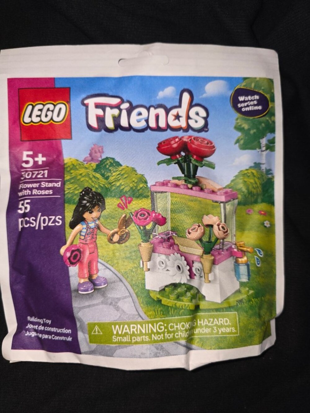 LEGO Friends 30721 Flower Stand With Roses Building Toy 55 Pieces Ages 5+